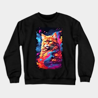 Cat Nebula Crewneck Sweatshirt